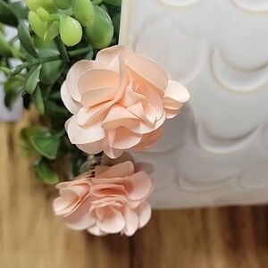 PEACH ROSE EARRINGS